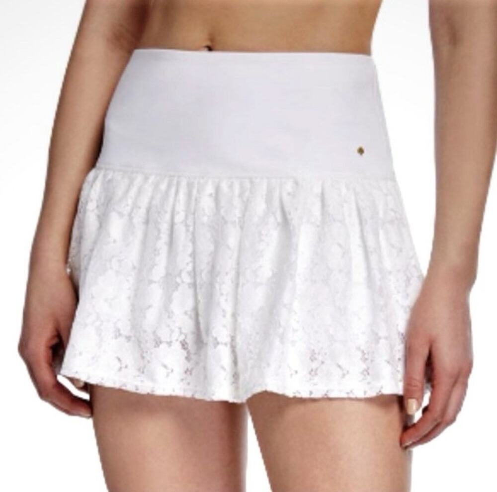 Kate Spade Textured Lace Tennis Skort White Athletic Golf Women's Medium